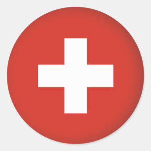 Runde Schweiz Runder Aufkleber