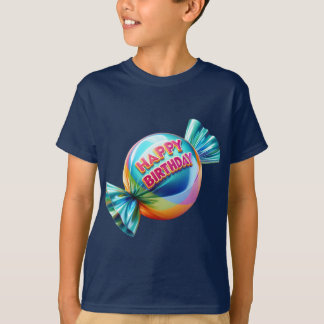 Runde Süßigkeiten im Shiny Wrapping T-Shirt