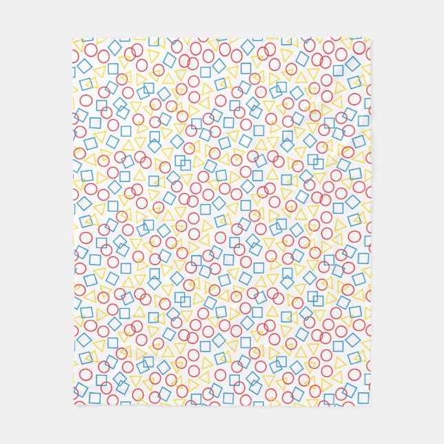 Runde Triangle Square Fleece Blanket (Vorderseite)