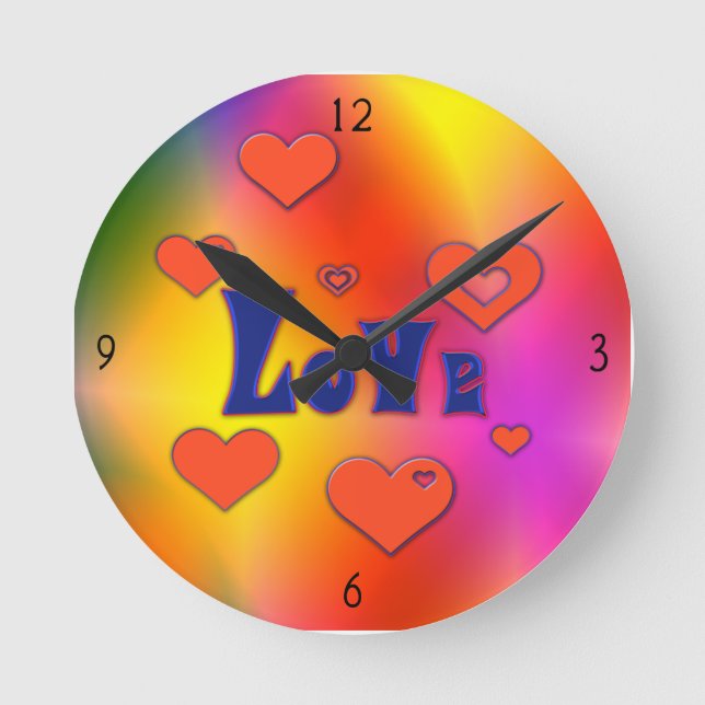 Runde Uhr der Liebe (Vorderseite)