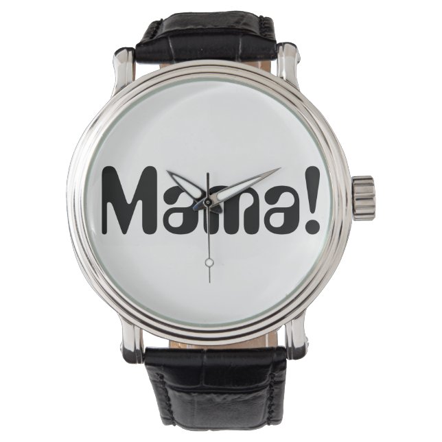 Runde Uhr für Ihre Mama (Vorderseite)