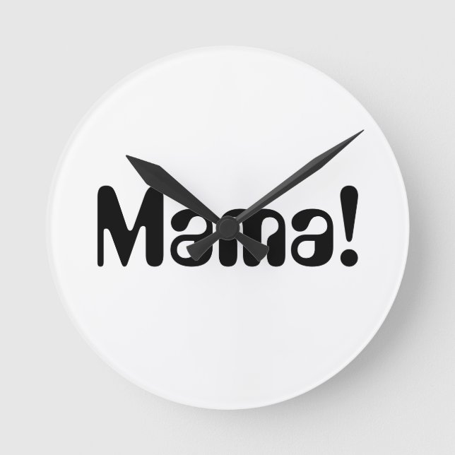 Runde Uhr für Ihre Mama (Vorderseite)