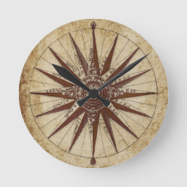 Runde Uhr in Schwarz-Weiß-Design