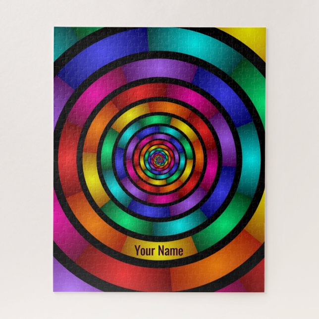 Runde und psychedelische Farben, Name moderner Kun (Vertikal)