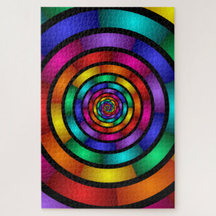 Runde und psychedelische Fraktal Kunst