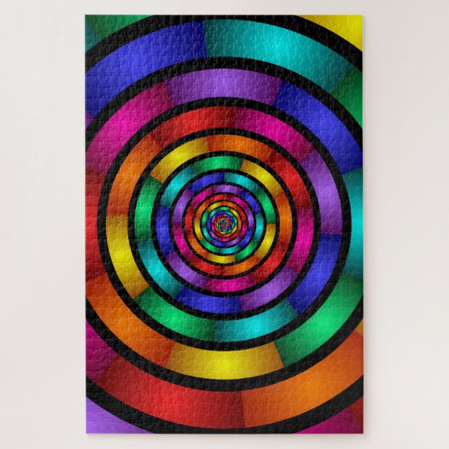 Runde und psychedelische Fraktal Kunst (Vertikal)