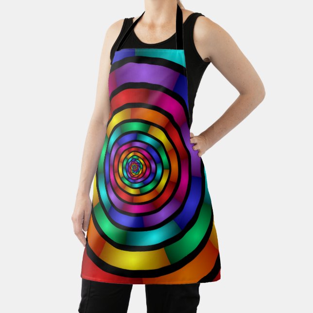 Runde und psychedelische Fraktal Kunst Schürze (InSitu)