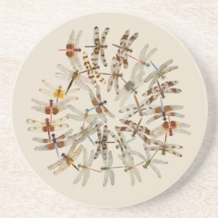 Runde Untersetzer der Libellen