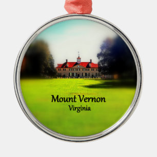 Runde Verzierung Mount Vernons Ornament Aus Metall