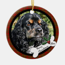 Runde Weihnachtsverzierung Cocker spaniels