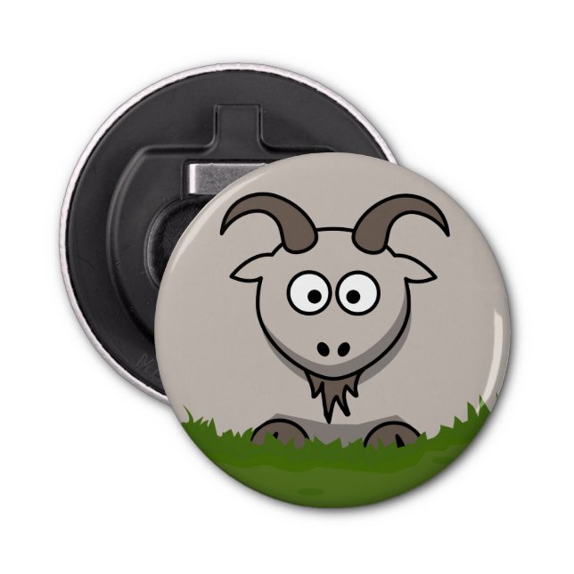 Runde Ziege Flaschenöffner (Vorderseite)