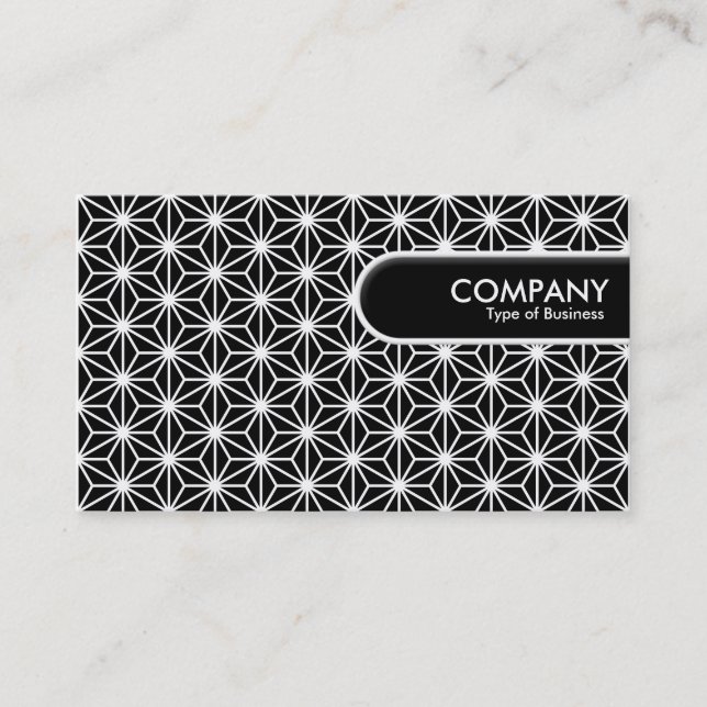 Runded Edge Tag - Asanoha-Muster (Vorderseite)
