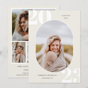 Runded Foto Frame Abschluss der Senior-Klasse