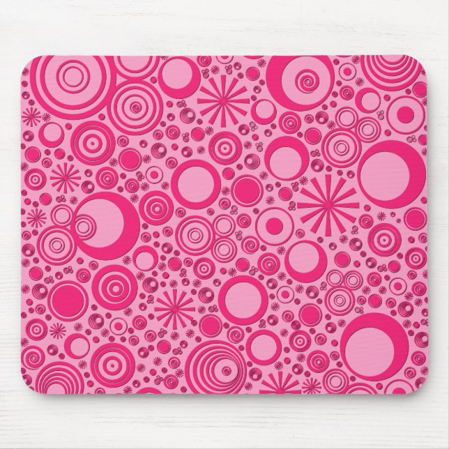 Runden, 2-fach rosa Computer-Maus-Pad Mousepad (Vorne)
