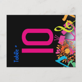 RUNDEN DER TORAH-FLORAL-Tischkarte Postkarte