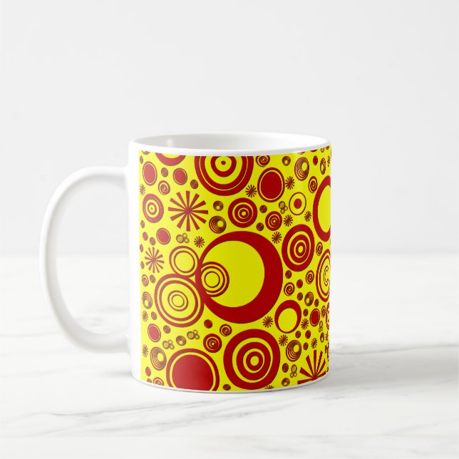 Runden, Red-Yellow-Coffee-Tasse Kaffeetasse (Links)