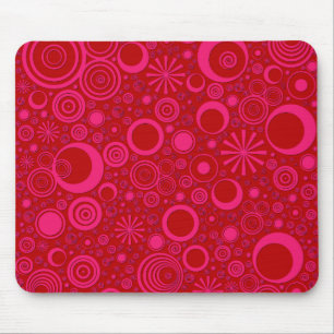 Runden, rosa Computermuskeln Mousepad