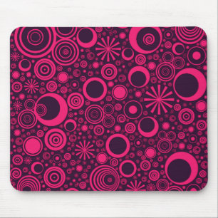Runden, rosa-Lila Computermuskenkopf Mousepad