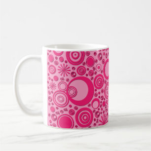 Runden, zwei tönige Pink-Tasse Kaffeetasse