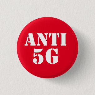 Runder Abzeichen-Button Anti 5G Button