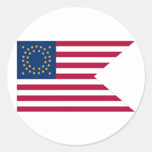 Runder Aufkleber Gewerkschafts-KavallerieGuidon