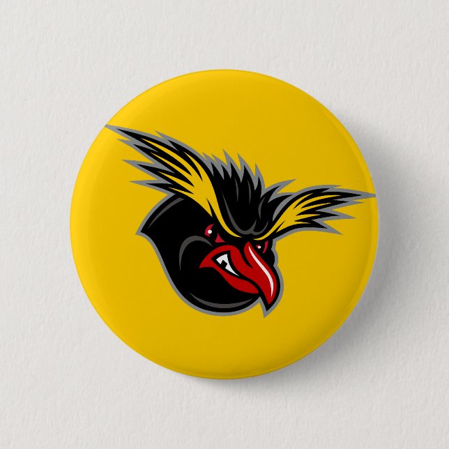 Runder Button "Angry Penguin" von Jersey Penguins (Vorderseite)