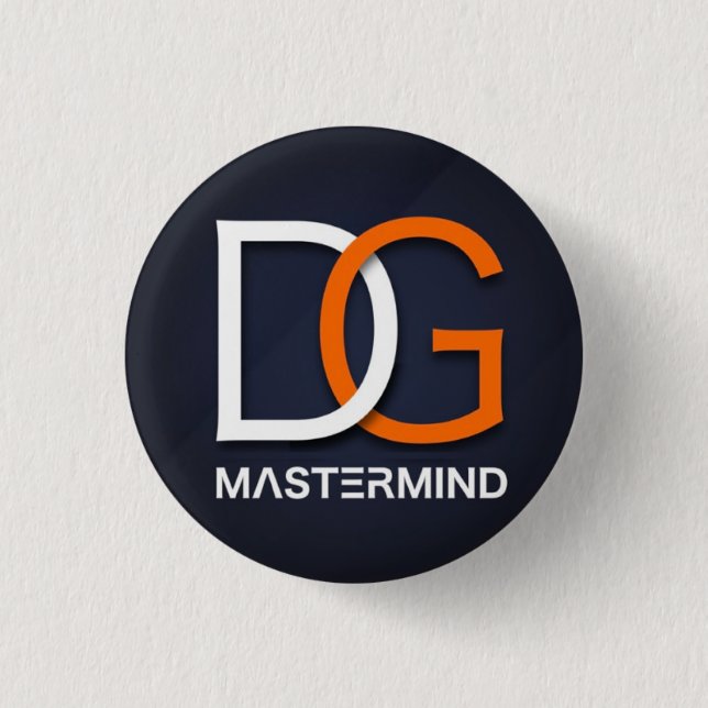 Runder Button der GD Mastermind (Vorderseite)