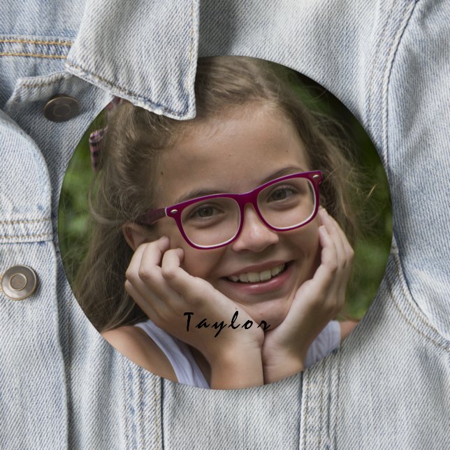 Runder Button für benutzerdefinierten Foto (Beispiel)