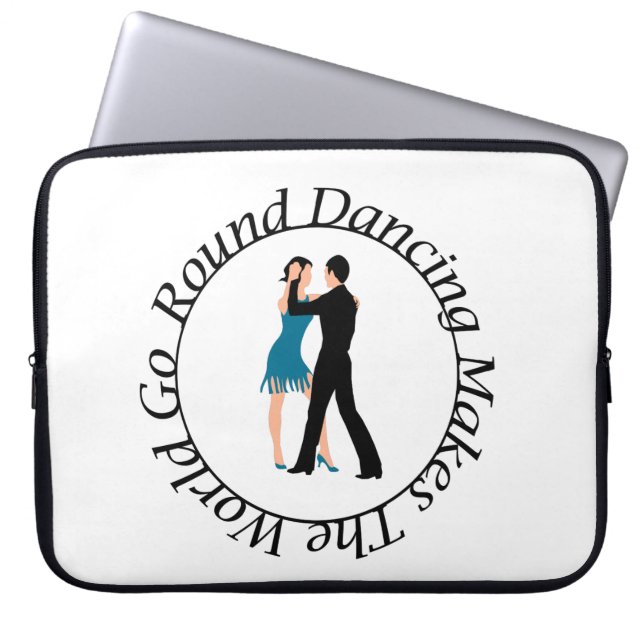 Runder Dance Laptop Schlauch 15 Zoll Laptopschutzhülle (Vorderseite)
