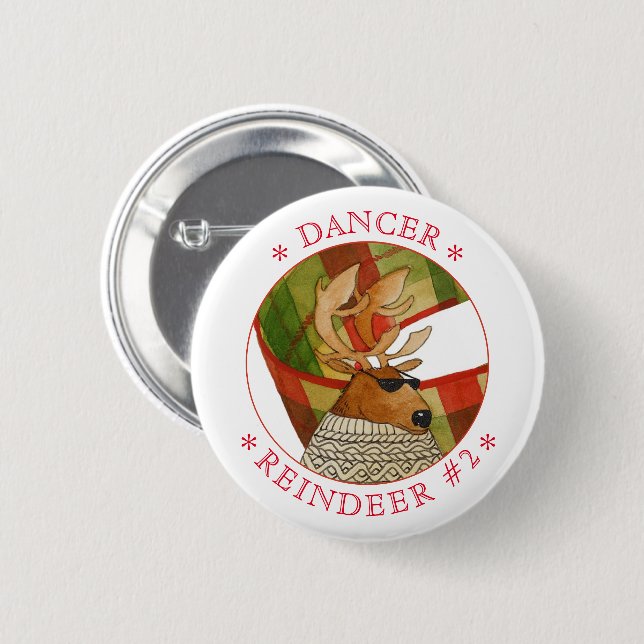 Runder DANCER-Button Button (Vorne & Hinten)