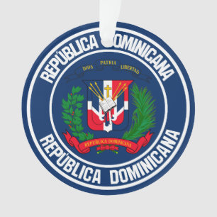 Runder Emblem der Dominikanischen Republik Ornament