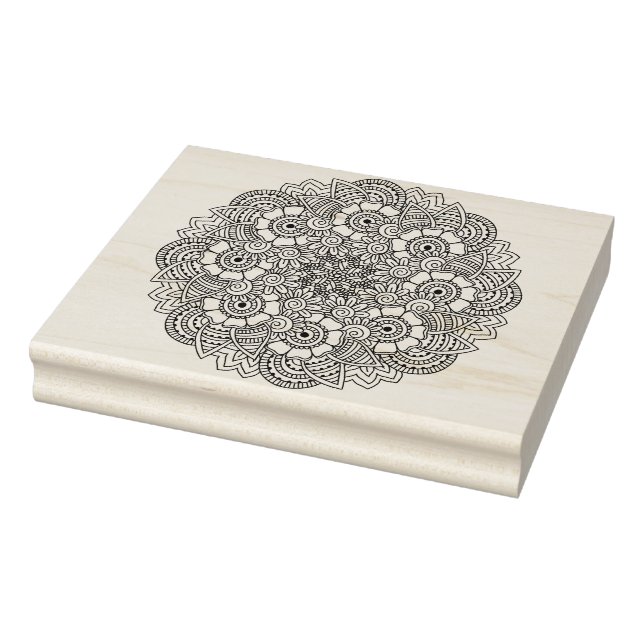 Runder Entwurfsdoodle Gummistempel (Stempel)