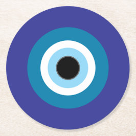 Runder Evil Eye Untersetzer Set 6