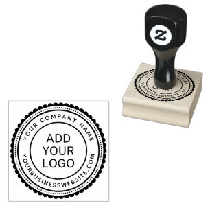 Runder Firmenname und URL-Logo-Vorlage Gummistempel