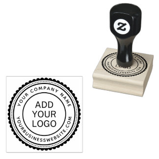 Runder Firmenname und URL-Logo-Vorlage Gummistempel