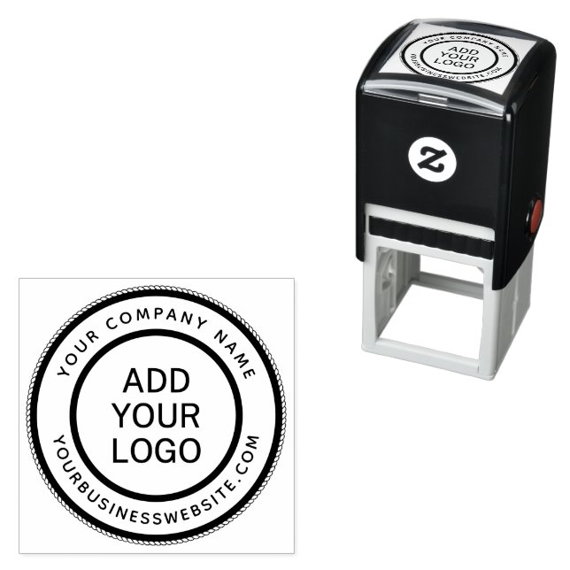 Runder Firmenname und URL-Logo-Vorlage Permastempel (Beispiel)