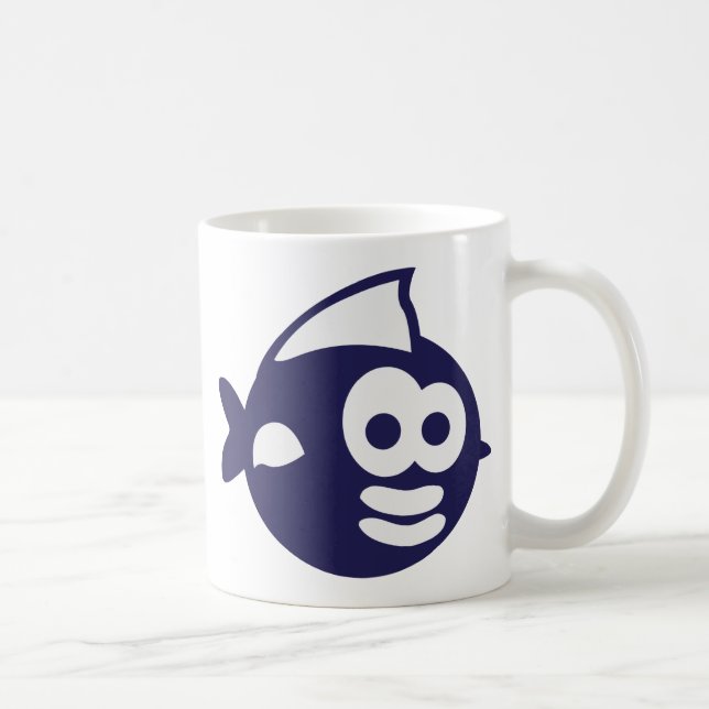 Runder Fisch fish Kaffeetasse (Rechts)