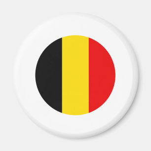 Runder Flaggen-Entwurf Belgiens Magnet
