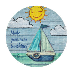 Runder hackendes Brett