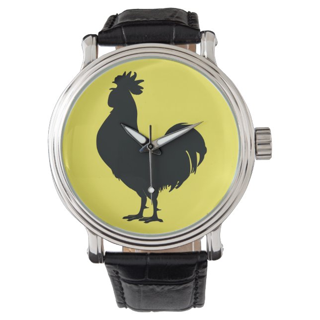 Runder in der Silhouette Armbanduhr (Vorderseite)
