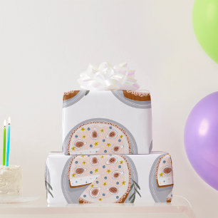 Runder Käsekuchen Geschenkpapier