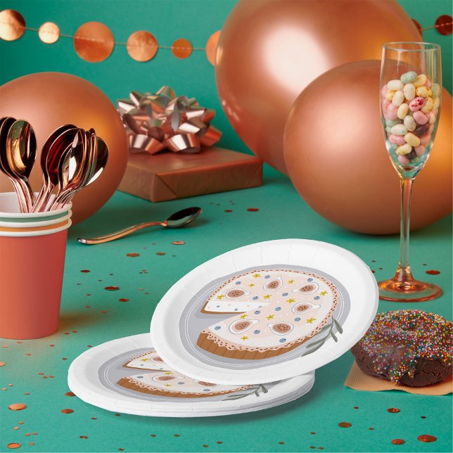 Runder Käsekuchen Pappteller (Von Creator hochgeladen)