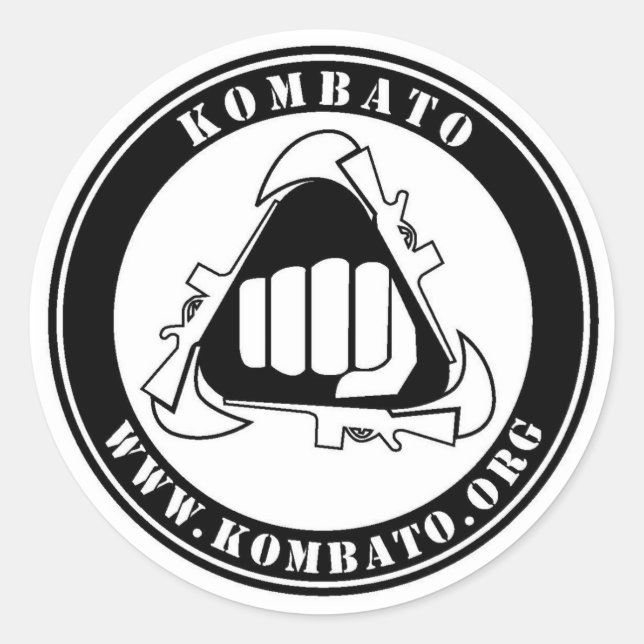 Runder Klebstoff des Kombato Aufkleber (Vorderseite)