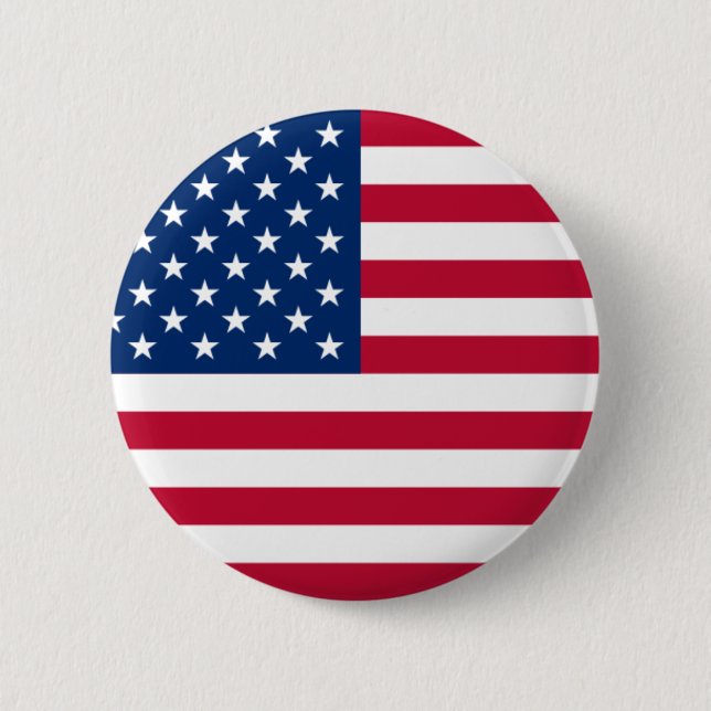 Runder Knopf - USA-Flagge Button (Vorderseite)