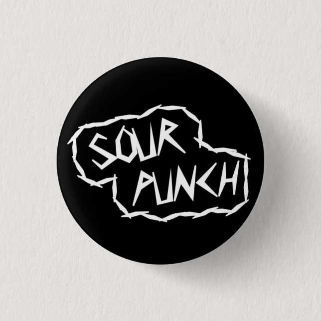 Runder Logo-Knopf (Schwarzes) Button (Vorderseite)
