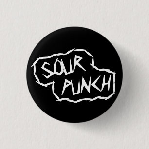 Runder Logo-Knopf (Schwarzes) Button