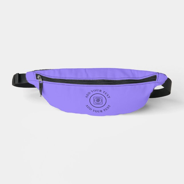 Runder Logo-Text Geschäftliche Werbe- Blaue Marken Bauchtasche (Vorderseite)