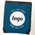 Runder Logo-Text Werbeaktion Aquamarin grün Sportbeutel<br><div class="desc">Fügen Sie Ihr eigenes Logo und Textauswahl zu diesem Design hinzu. Entfernen Sie den oberen oder unteren Text,  wenn Sie es vorziehen. Minimalistisch und beruflich. Ideal für ein Werbeprodukt für Ihre Kunden und Kunden. Ihr Logo wird in einen weißen Kreis geklickt. Weitere Versionen finden Sie in der Auflistung.</div>