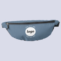 Runder Logo-Text Werbung Business Blue Gray