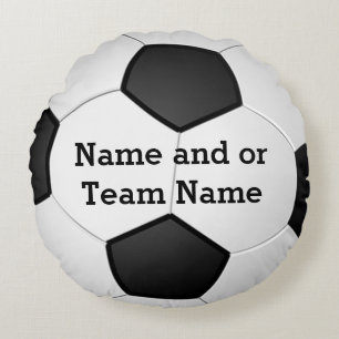 Runder PERSONALISIERTER Fußball Pillows NAMEN ode Rundes Kissen
